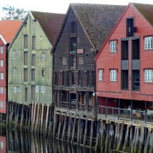 Ancient warehouses in Trondheim
